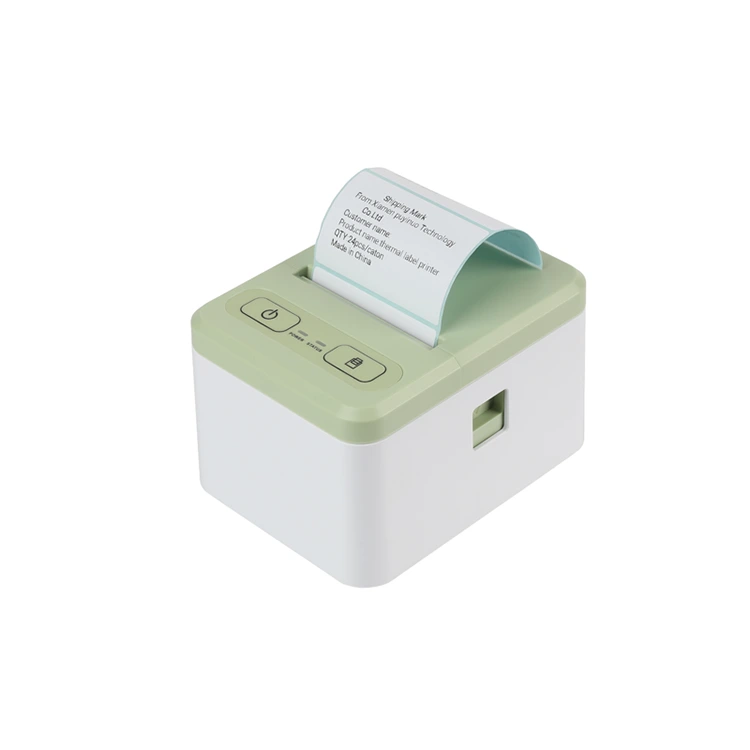 Жұмыс үстеліндегі Bluetooth және компьютерге қосылатын жапсырма принтері